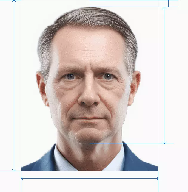 CO passport photo after processing by AI photogov