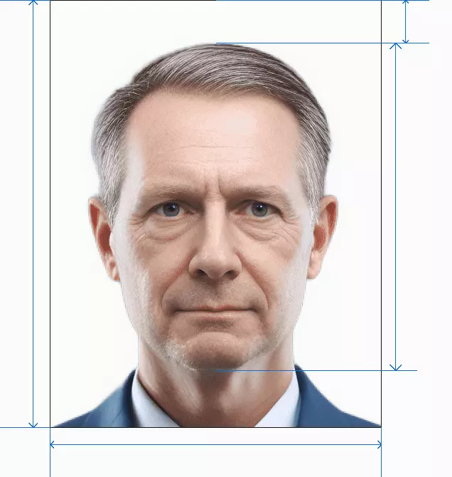 CZ passport photo after processing by AI photogov