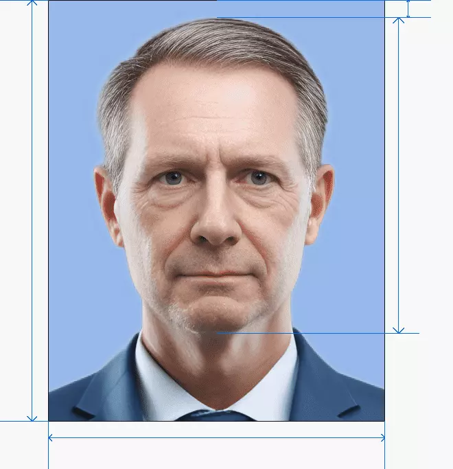 JP passport photo after processing by AI photogov
