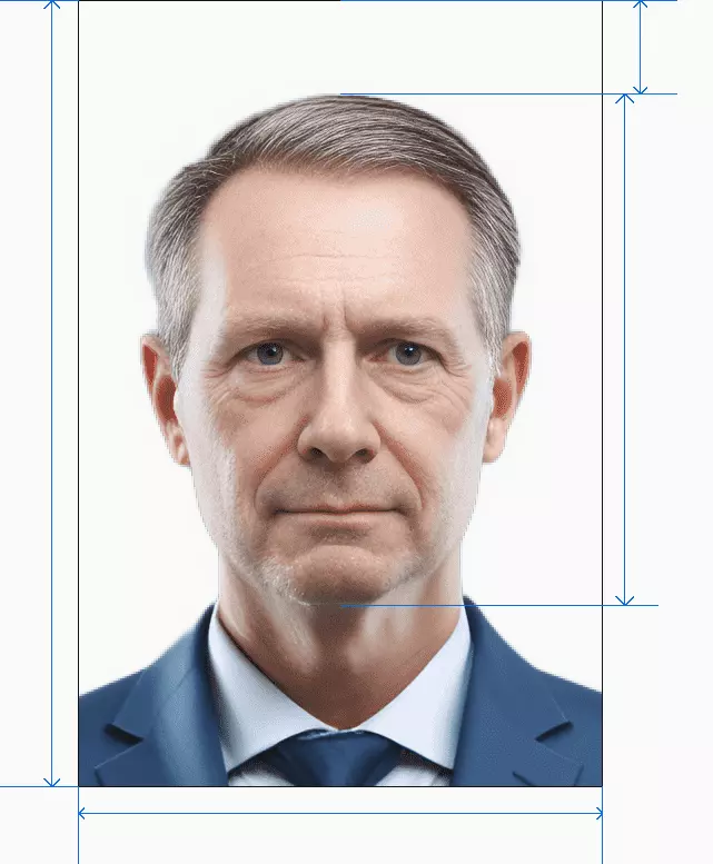 MD passport photo after processing by AI photogov