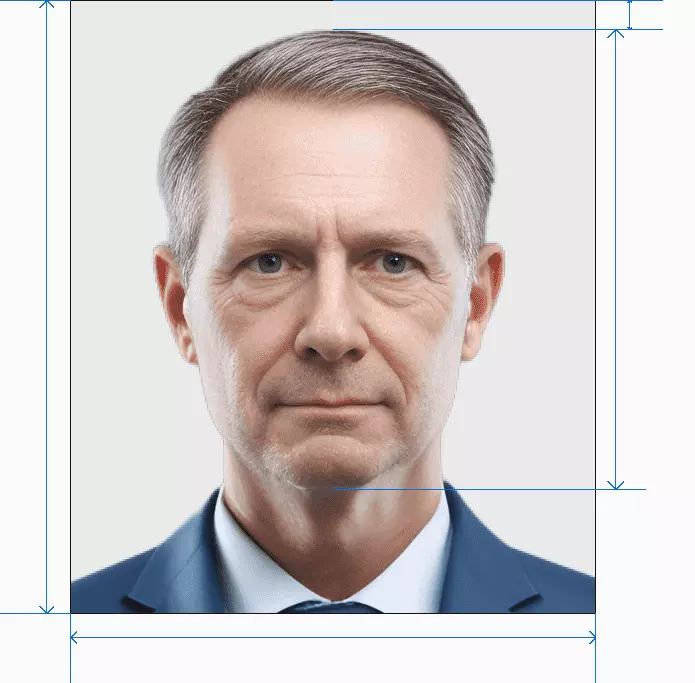 MX passport photo after processing by AI photogov