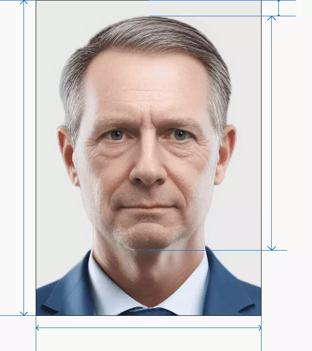 MX passport photo after processing by AI photogov