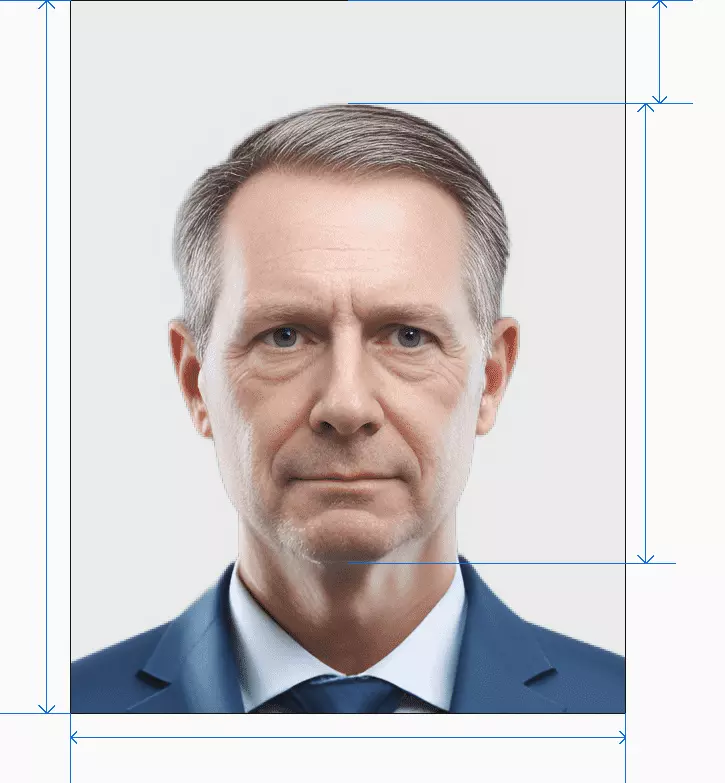 NL passport photo after processing by AI photogov