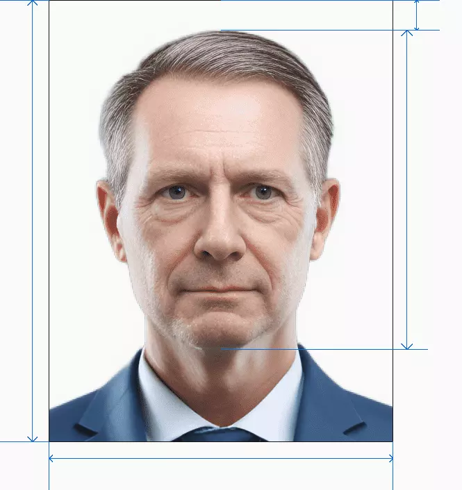 NP passport photo after processing by AI photogov