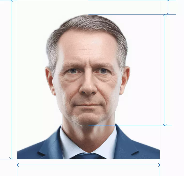 PA passport photo after processing by AI photogov