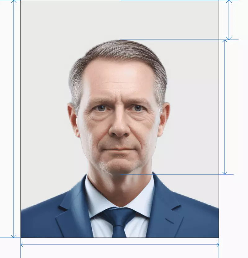 TR passport photo after processing by AI photogov
