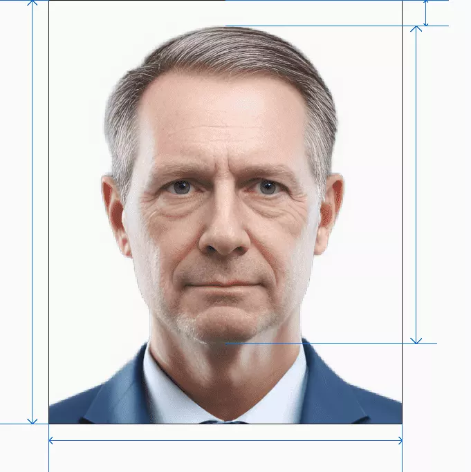 TW passport photo after processing by AI photogov