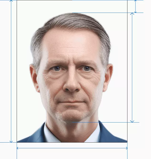 TW passport photo after processing by AI photogov